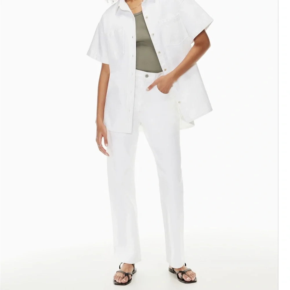 Aritzia White Jeans — The Denim Forum Joni - Picture 2 of 5